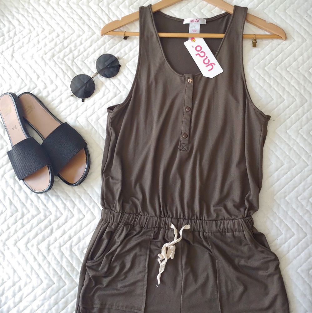 Yado Olive Green Jumpsuit Nordstrom Super Soft M